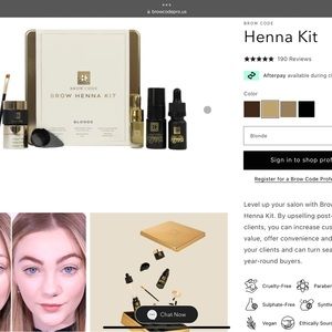 Brow Code Blonde Henna Kit